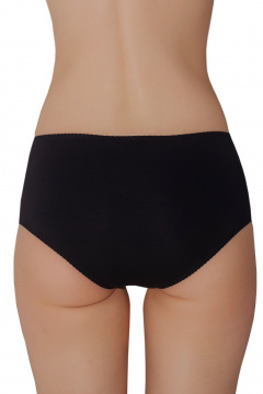 Трусы с низким вырезом и высокой линией из эластичного кружева ЛЕДИ ГРАНД 201108 черный - фото 3