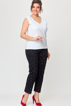 Классическая базовая майка из хлопка и трикотажа БелЭльСтиль 867-3 05 22 - фото 2