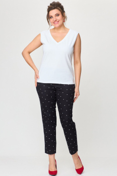 Классическая базовая майка из хлопка и трикотажа БелЭльСтиль 867-3 05 22 - фото 1