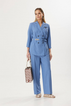 Брюки, жакет Твой имидж 1806 голубой - фото 1