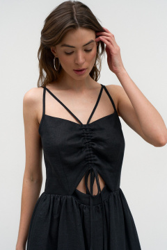 Летний сарафан с регулируемыми бретелями и вытачками Art Ribbon M1023P - фото 3