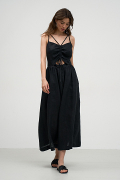 Летний сарафан с регулируемыми бретелями и вытачками Art Ribbon M1023P - фото 1