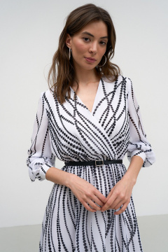 Летнее платье из вискозы с принтом и подкладкой Art Ribbon M1026P - фото 2