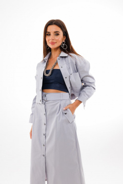 Юбка Anelli 1050 серый - фото 5