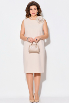 Брошь, платье Fita 1382 бежевый - фото 5