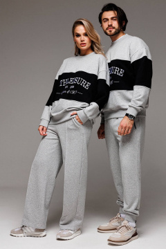 Спортивный костюм из трикотажа с вышивкой Athleisure GO F3062/50-04 - фото 5