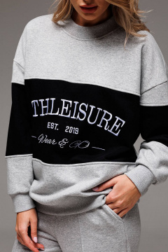 Спортивный костюм из трикотажа с вышивкой Athleisure GO F3062/50-04 - фото 3