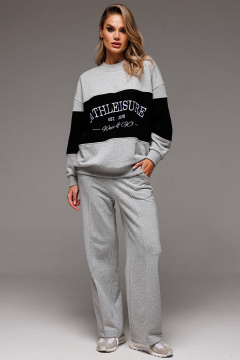 Спортивный костюм из трикотажа с вышивкой Athleisure GO F3062/50-04 - фото 1