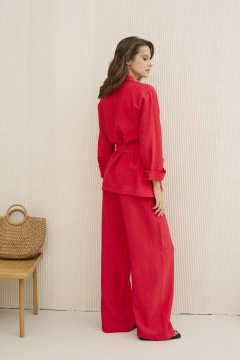 Брюки, жакет DAVA 2206 красный - фото 2