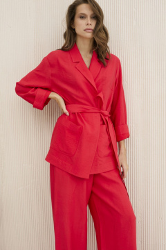 Брюки, жакет DAVA 2206 красный - фото 4