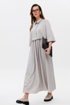 Платье NikVa 487-2 дымка - фото 1