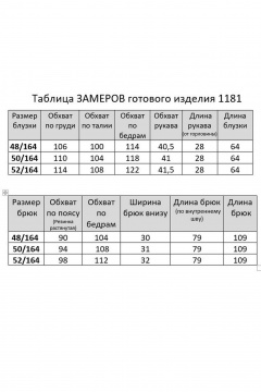 Блуза, брюки Мишель стиль 1181 пудра-белый - фото 4