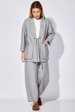 Жакет Nova Line 10488 серый - фото 4