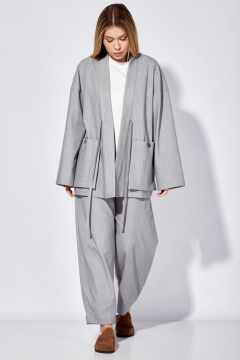 Жакет Nova Line 10488 серый - фото 2