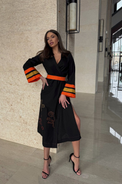 Платье-кимоно из текстиля для повседневной носки Pavlova 159 - фото 1