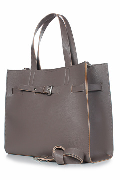 Классическая сумка из экокожи с клапаном и ручками Galanteya 35923.24с78к45 бежевый_т. - фото 1