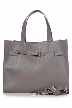 Классическая сумка из экокожи с клапаном и ручками Galanteya 35923.24с78к45 бежевый_т. - фото 2