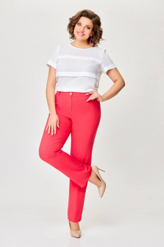 Легкие прямые брюки из поливискозной ткани для летнего сезона Swallow 728 - фото 3