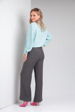 Стильные демисезонные женские брюки из текстиля для повседневных образов Ивелта плюс 001 - фото 2