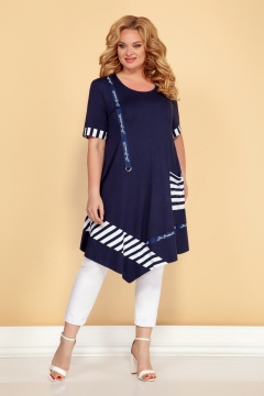 Летняя туника с расширенным силуэтом из вискозы Медея и К 2227 - фото 1
