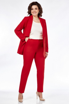 Демисезонный костюм из ткани с жакетом без застежки Медея и К 2240 - фото 5