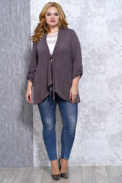 Демисезонный жакет на завязке с рукавом 3/4 Медея и К 2245 - фото 1