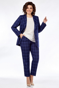 Демисезонный костюм: жакет, блуза и брюки с эффектным дизайном Медея и К 2246 - фото 4