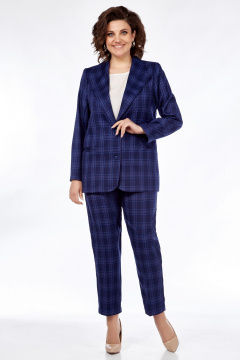 Демисезонный костюм: жакет, блуза и брюки с эффектным дизайном Медея и К 2246 - фото 3