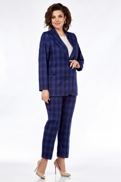 Демисезонный костюм: жакет, блуза и брюки с эффектным дизайном Медея и К 2246 - фото 2