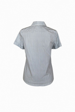 Блузка с накладными карманами и кантом из хлопка AG Green G073/3 - фото 4