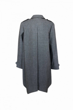 Плащ расширенного силуэта из хлопчатобумажной ткани AG Green G156/10 - фото 3