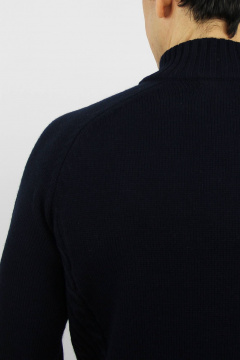 Демисезонный джемпер прямого силуэта с рукавом реглан Полесье С5107-21 1С1341-Д43 182,188 м.синий - фото 3