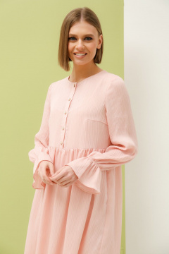 Шифоновое платье с талией и пуговицами для романтики PUR PUR 11-034/16 - фото 3