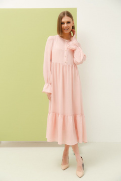 Шифоновое платье с талией и пуговицами для романтики PUR PUR 11-034/16 - фото 2
