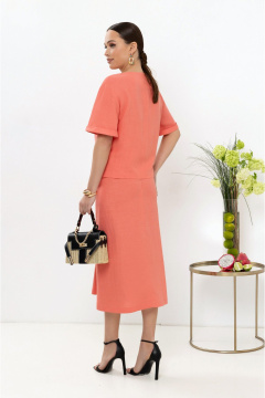 Жакет, юбка Lissana 4891 коралл - фото 5