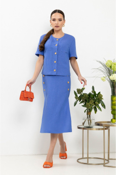 Жакет, юбка Lissana 4891 оттенок_синего - фото 1