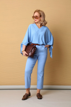 Демисезонный джинсовый укороченный костюм 2-ка LM БК4021 - фото 1