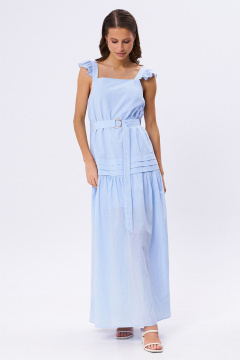 Сарафан KaVaRi 1081 голубой - фото 3