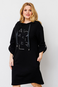 Платье BRELA 2321 печать_серебро_черный - фото 3