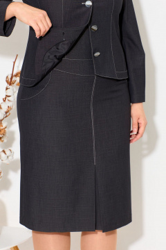 Демисезонный костюм из текстиля с рельефами и молниями Fortuna ШЖ 387 - фото 3