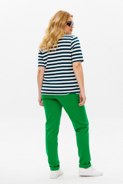 Брюки, футболка Michel chic 1371 зеленый - фото 5