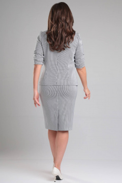 Жакет, юбка LeNata 21312 синяя-полоска - фото 2