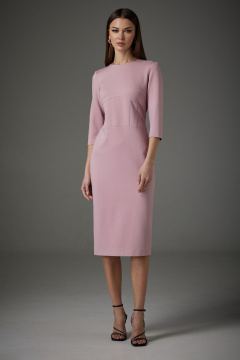 Платье приталенного силуэта из трикотажа с имитацией корсета N.O.W. 1386 - фото 1