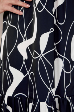 Платье из вискозы с вставкой молочной планки и валаном LIMO GOLD 104 - фото 5