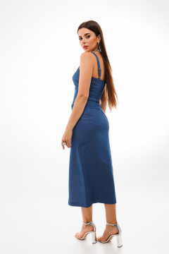 Джинсовая юбка-трапеция с элегантным дизайном Anelli 1397 джинс - фото 2