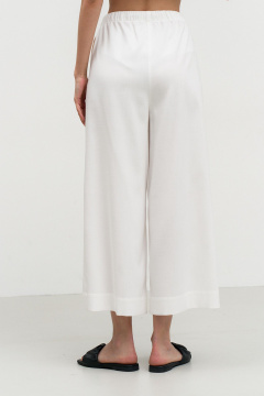 Легкие хлопковые укороченные брюки с карманами Art Ribbon M1028B_1 - фото 3