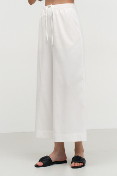 Легкие хлопковые укороченные брюки с карманами Art Ribbon M1028B_1 - фото 2