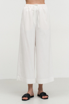 Легкие хлопковые укороченные брюки с карманами Art Ribbon M1028B_1 - фото 1