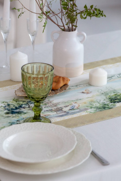 Дорожка на стол с водо- и грязеотталкивающей обработкой Listelle 314702 - фото 2