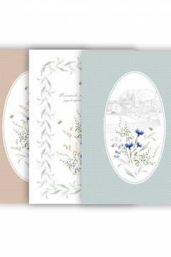 Полотенце хлопковое набор ВАСИЛЬКИ 3 шт Listelle 414001 - фото 3